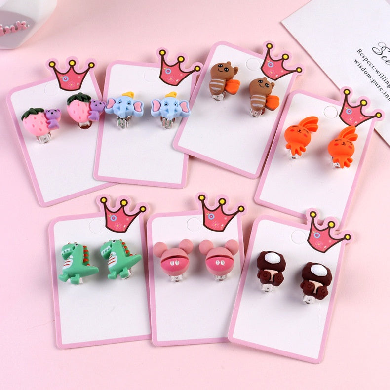 Cartoon Ear Cuffs For Kids In Colorful Plastic Featuring Fun Cartoon Style Design