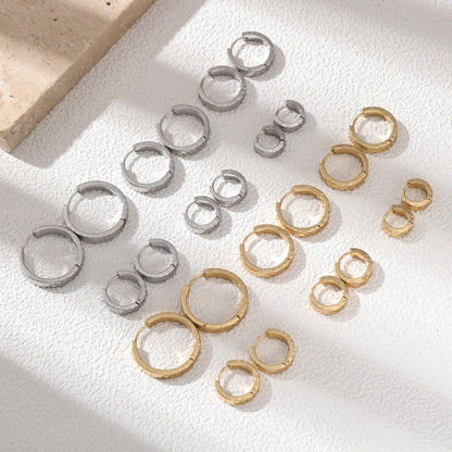 Geometric Earrings For Women Featuring Electroplated 304 Stainless Steel With 18K Real Gold Plated PVD Coating