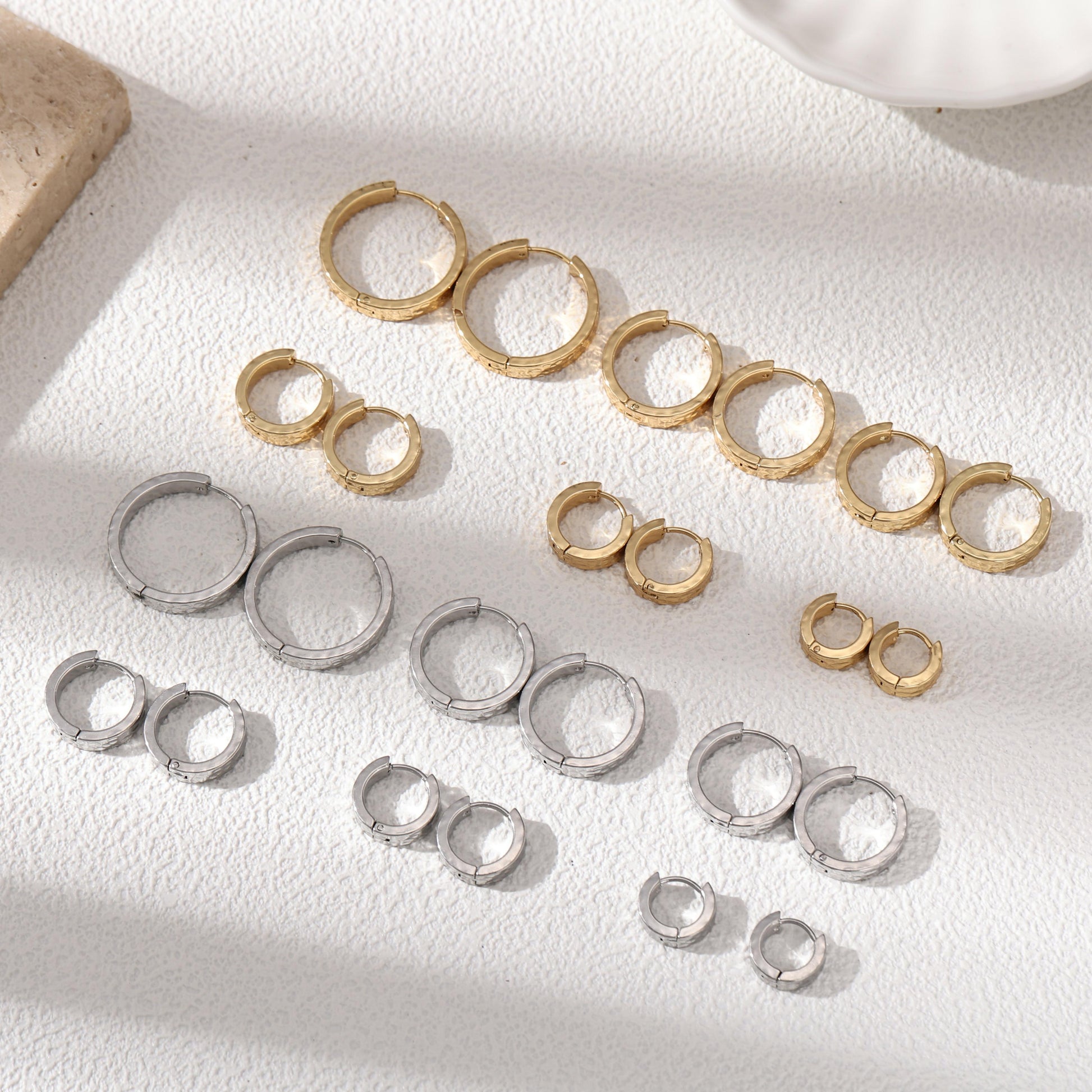Geometric Earrings For Women Featuring Electroplated 304 Stainless Steel With 18K Real Gold Plated PVD Coating