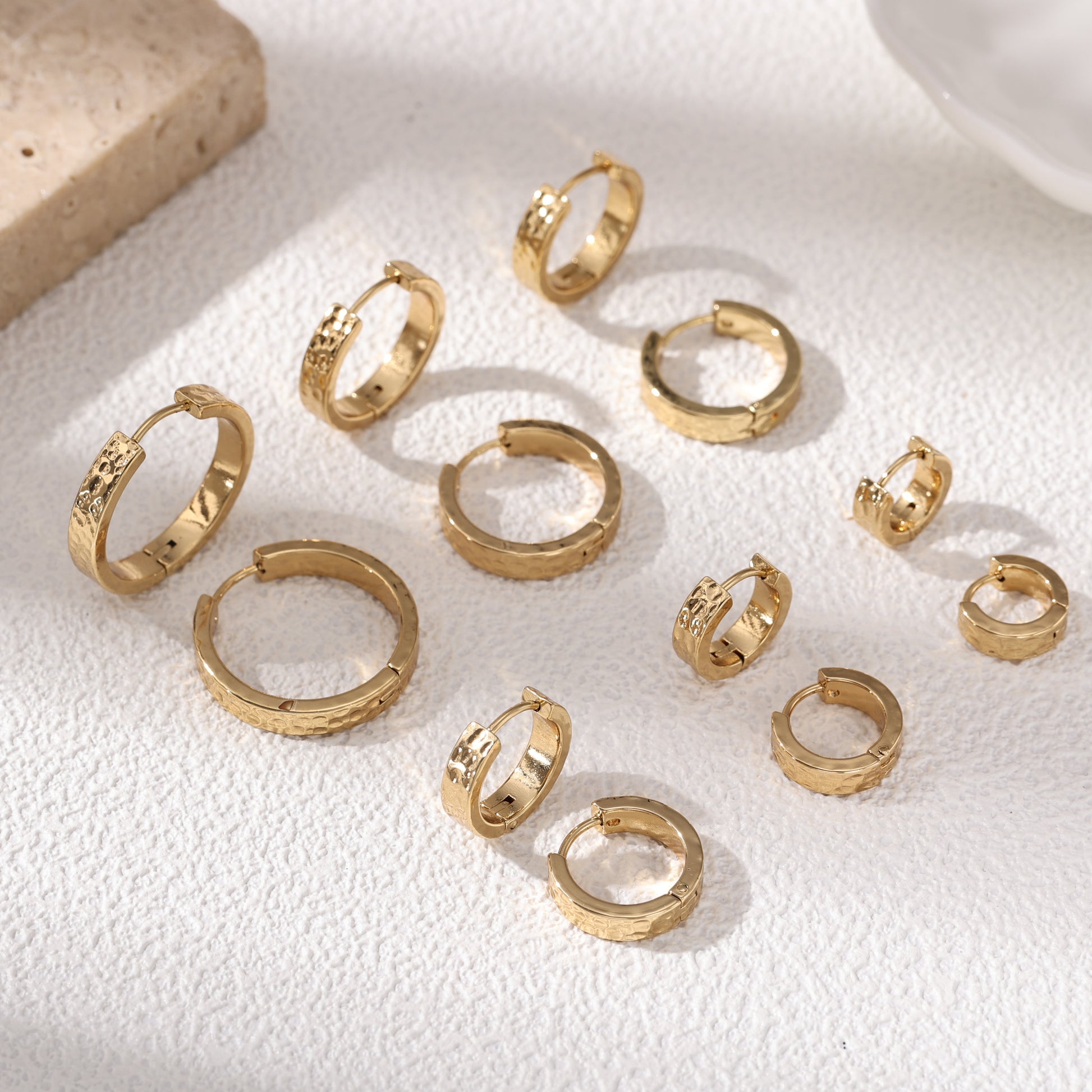 Geometric Earrings For Women Featuring Electroplated 304 Stainless Steel With 18K Real Gold Plated PVD Coating