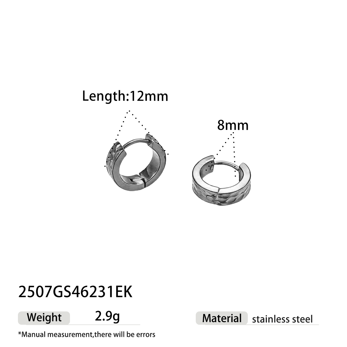 Geometric Earrings For Women Featuring Electroplated 304 Stainless Steel With 18K Real Gold Plated PVD Coating
