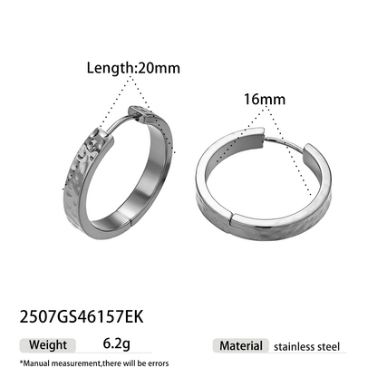 Geometric Earrings For Women Featuring Electroplated 304 Stainless Steel With 18K Real Gold Plated PVD Coating