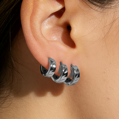 Geometric Earrings For Women Featuring Electroplated 304 Stainless Steel With PVD Coated 18K Real Gold Plating