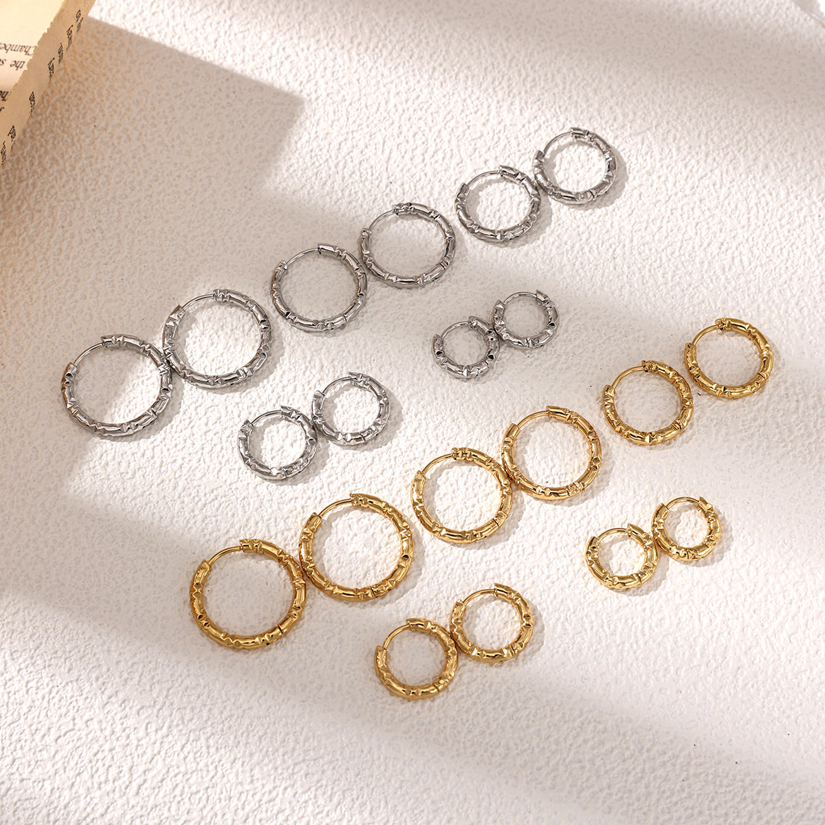 Geometric Earrings For Women Featuring Electroplated 304 Stainless Steel With 18K Real Gold Plated PVD Coating