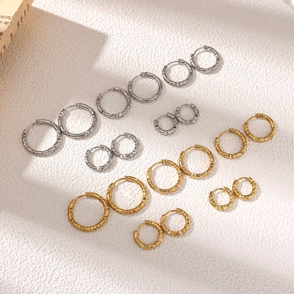 Geometric Earrings For Women Featuring Electroplated 304 Stainless Steel With 18K Real Gold Plated PVD Coating