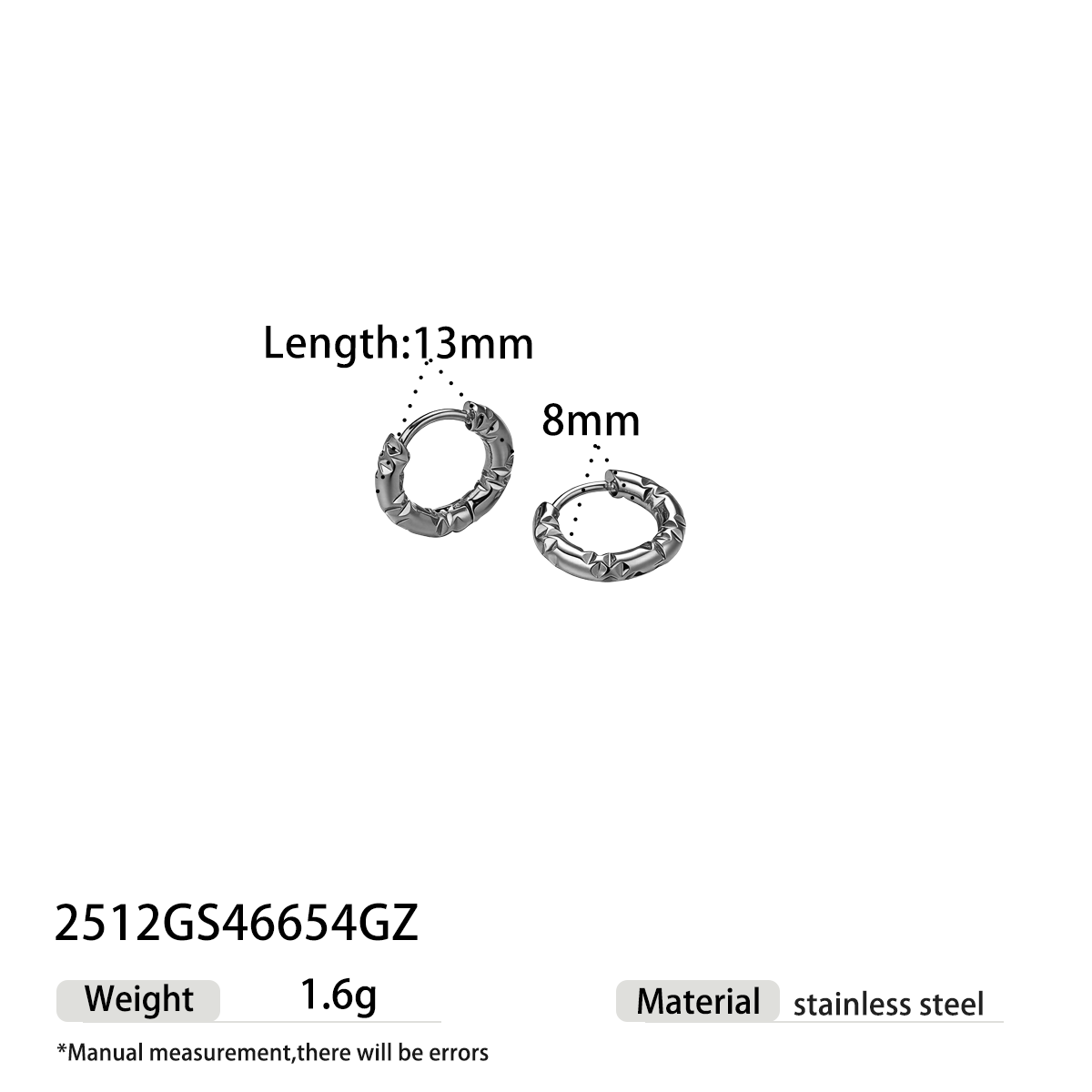 Geometric Earrings For Women Featuring Electroplated 304 Stainless Steel With 18K Real Gold Plated PVD Coating