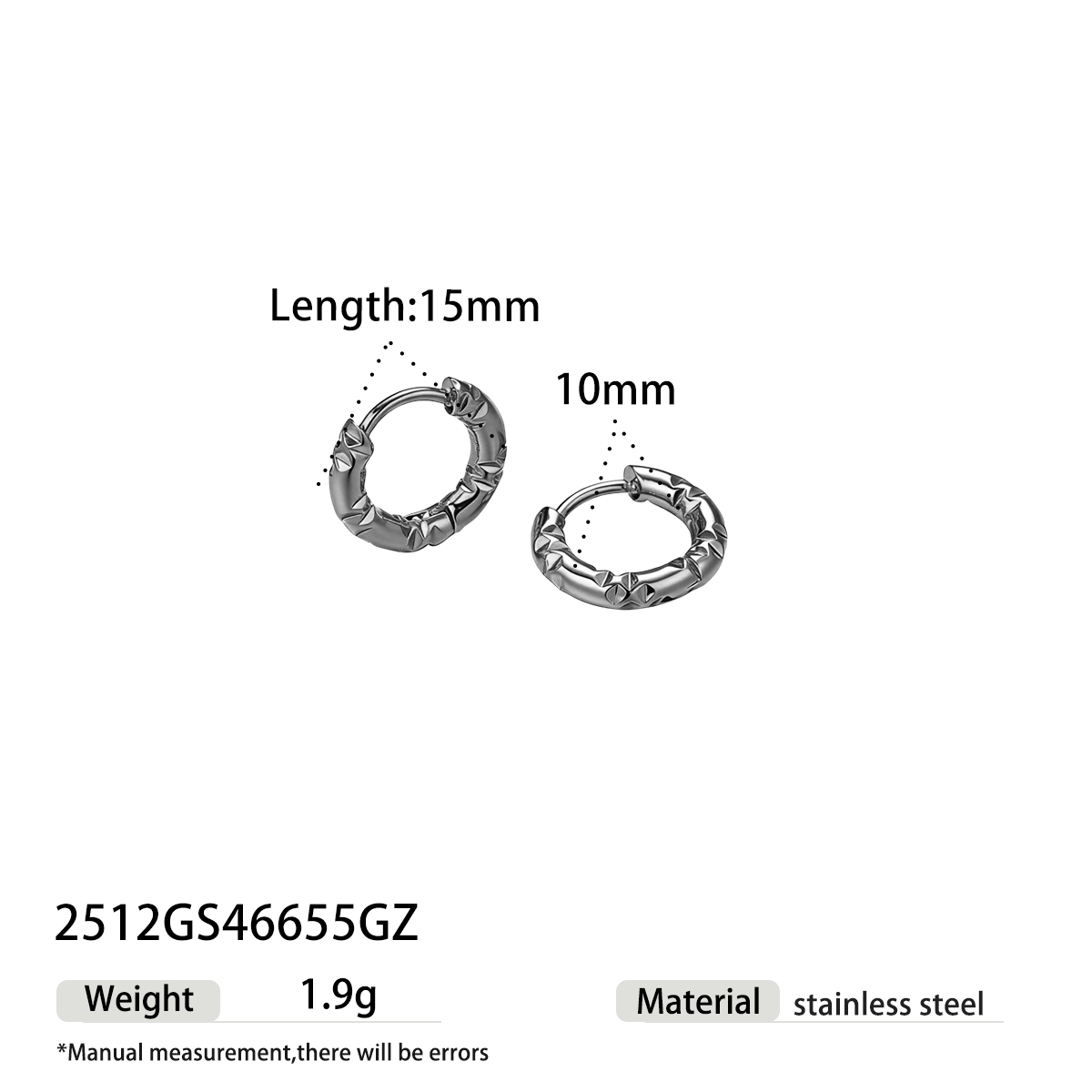 Geometric Earrings For Women Featuring Electroplated 304 Stainless Steel With 18K Real Gold Plated PVD Coating