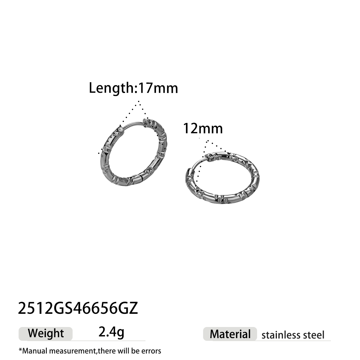 Geometric Earrings For Women Featuring Electroplated 304 Stainless Steel With 18K Real Gold Plated PVD Coating