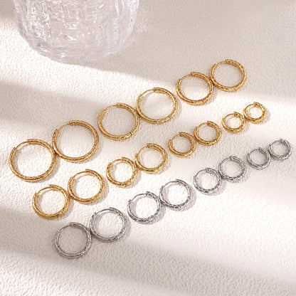 Geometric Earrings For Women Featuring Electroplated 304 Stainless Steel With 18K Real Gold Plated PVD Coating