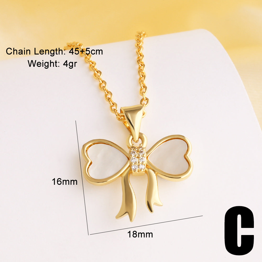 Cross Necklace For Unisex Featuring 18K Real Gold Plated Copper With Zircon Inlay And Cable Chain