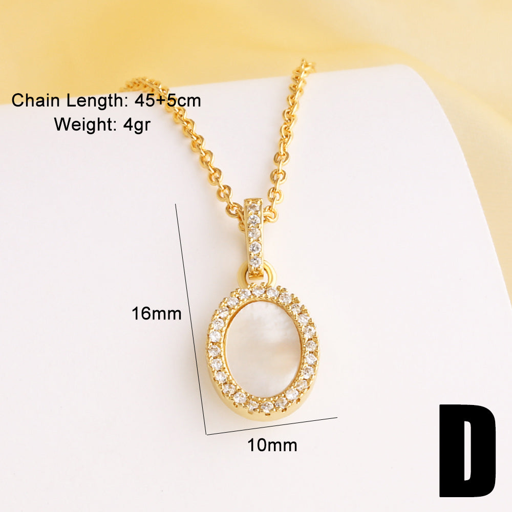 Cross Necklace For Unisex Featuring 18K Real Gold Plated Copper With Zircon Inlay And Cable Chain