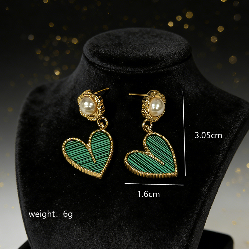 Cherry Drop Earrings For Women In 304 Stainless Steel With 18K Real Gold Plating And Artificial Diamond Inlay, Perfect For New Year