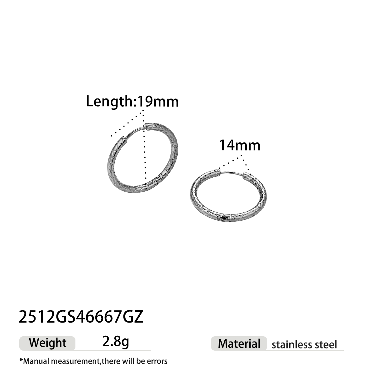 Geometric Earrings For Women Featuring Electroplated 304 Stainless Steel With 18K Real Gold Plated PVD Coating