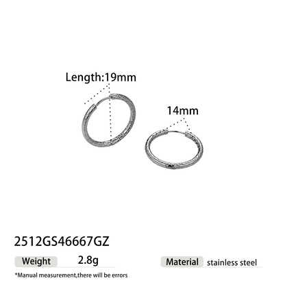 Geometric Earrings For Women Featuring Electroplated 304 Stainless Steel With 18K Real Gold Plated PVD Coating