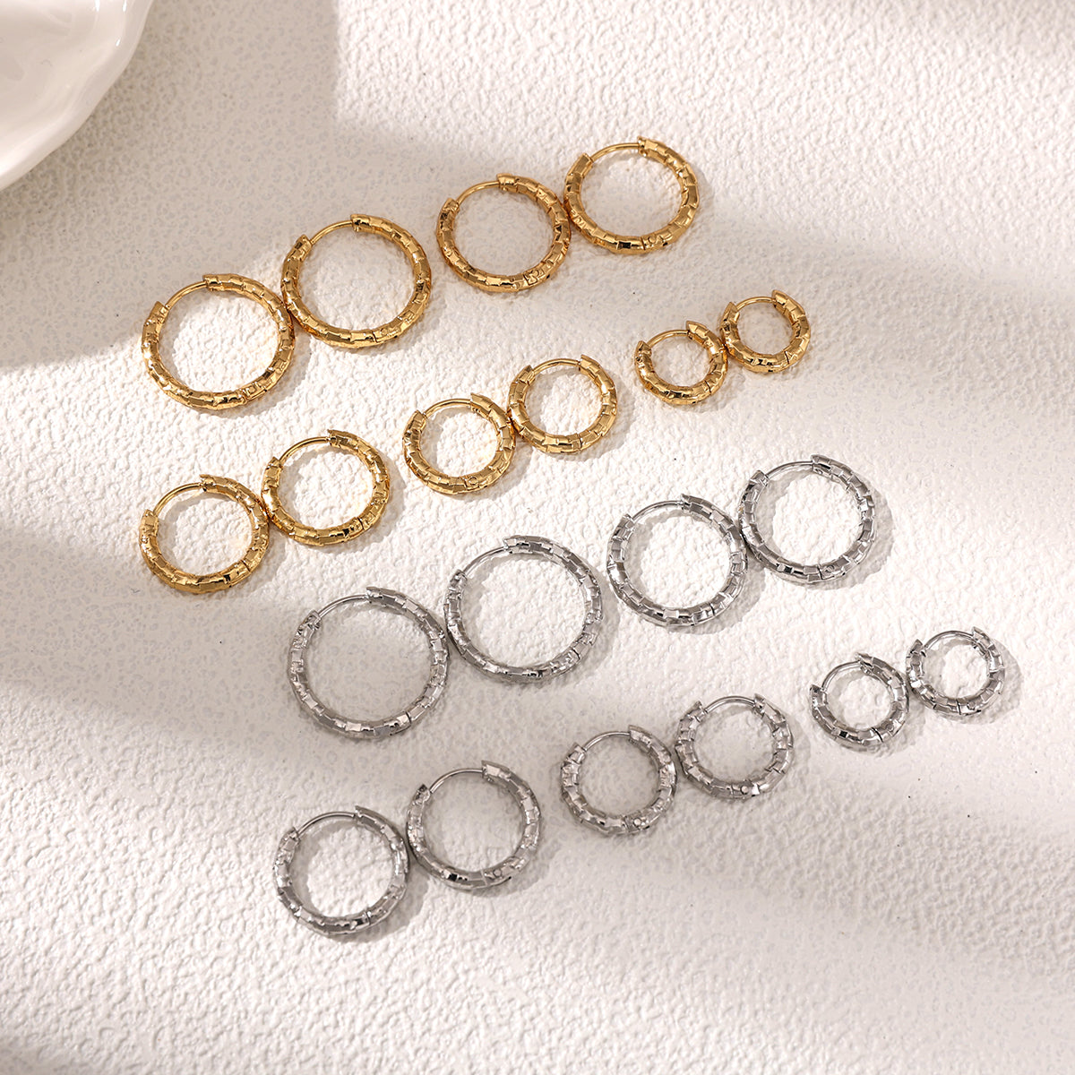 Geometric Earrings For Women Featuring Electroplated 304 Stainless Steel With 18K Real Gold Plated PVD Coating