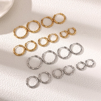 Geometric Earrings For Women Featuring Electroplated 304 Stainless Steel With 18K Real Gold Plated PVD Coating