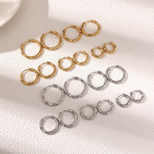 Geometric Earrings For Women Featuring Electroplated 304 Stainless Steel With 18K Real Gold Plated PVD Coating