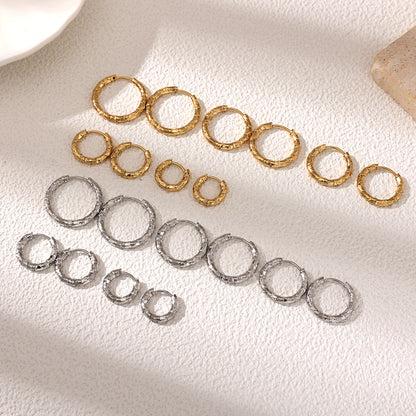 Geometric Earrings For Women Featuring Electroplated 304 Stainless Steel With 18K Real Gold Plated PVD Coating