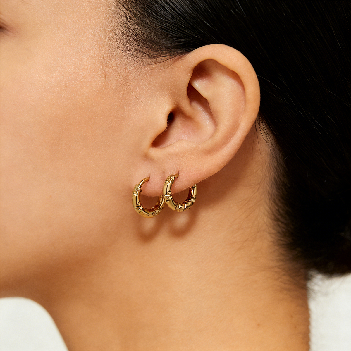 Geometric Earrings For Women Featuring Electroplated 304 Stainless Steel With 18K Real Gold Plated PVD Coating