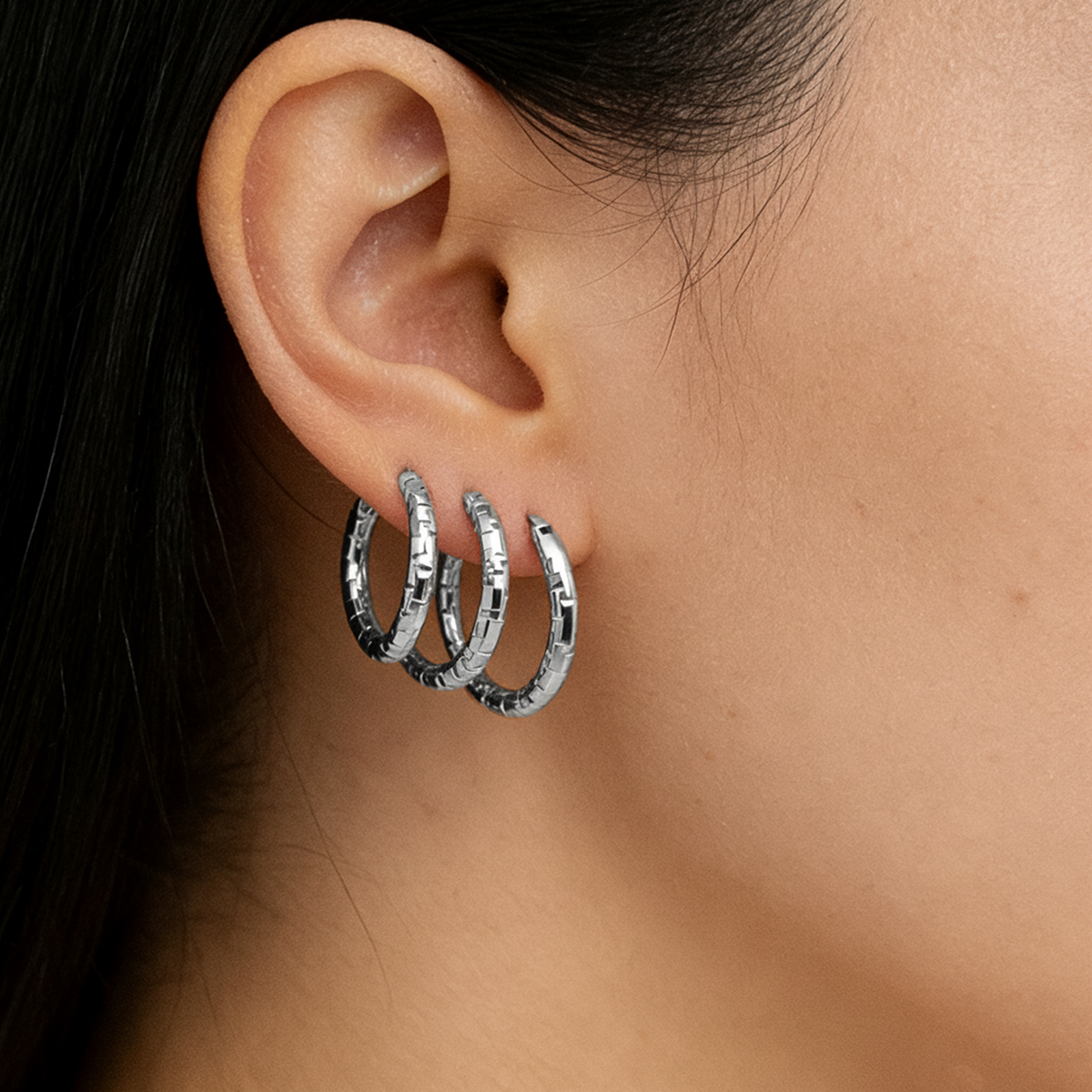 Geometric Earrings For Women Featuring Electroplated 304 Stainless Steel With 18K Real Gold Plated PVD Coating