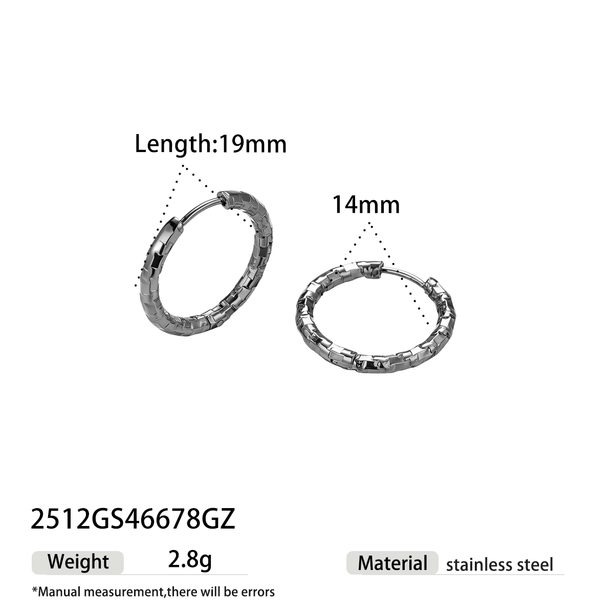 Geometric Earrings For Women Featuring Electroplated 304 Stainless Steel With 18K Real Gold Plated PVD Coating