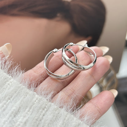 Sweet Circle Earrings For Women Made Of Durable Zinc Alloy, Stylish And Lightweight