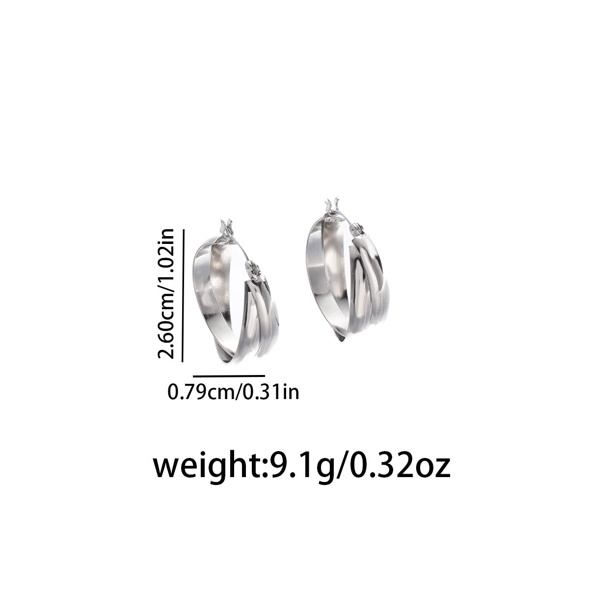 Sweet Circle Earrings For Women Made Of Durable Zinc Alloy, Stylish And Lightweight