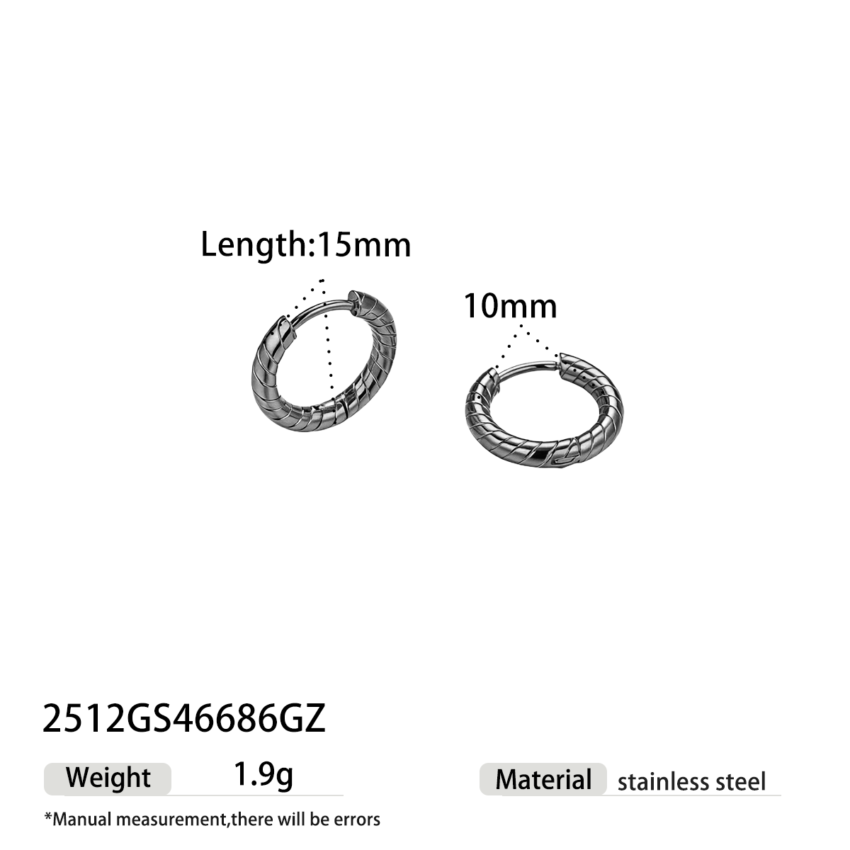 Geometric Earrings For Women Featuring Electroplated 304 Stainless Steel With PVD Coated 18K Real Gold Plating