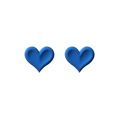 Sweet Blue Alloy Bow Tie Stud Earrings For Women, Stylish Jewelry Accessories