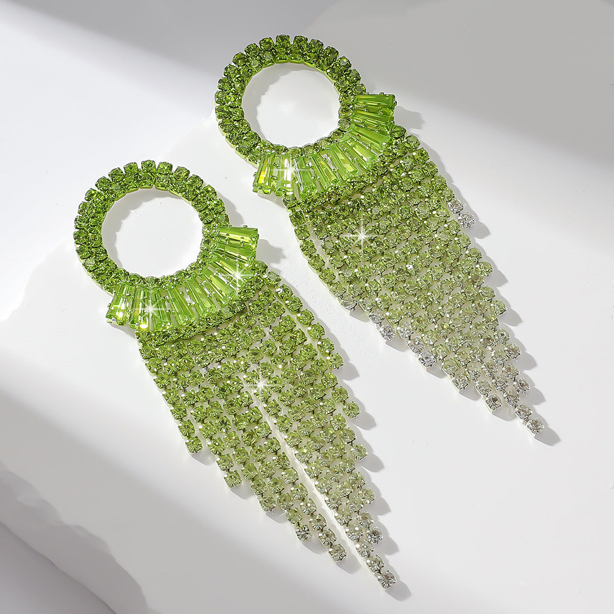 Circle Earrings For Women Featuring Rhinestones In Elegant Colour