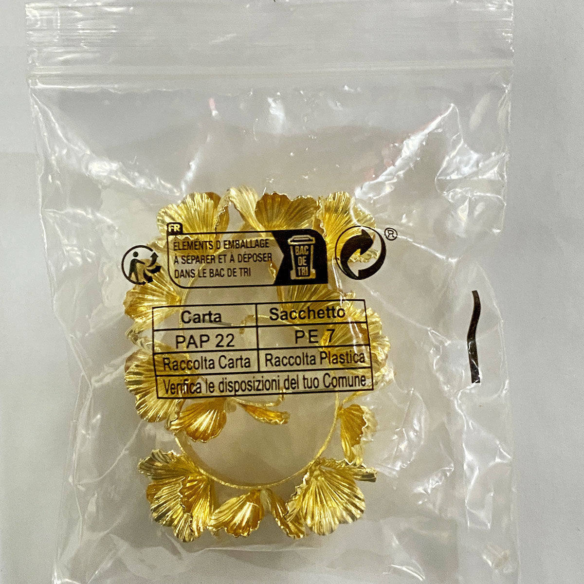Golden Alloy Flowers Stud Earrings For Elegant Everyday Wear