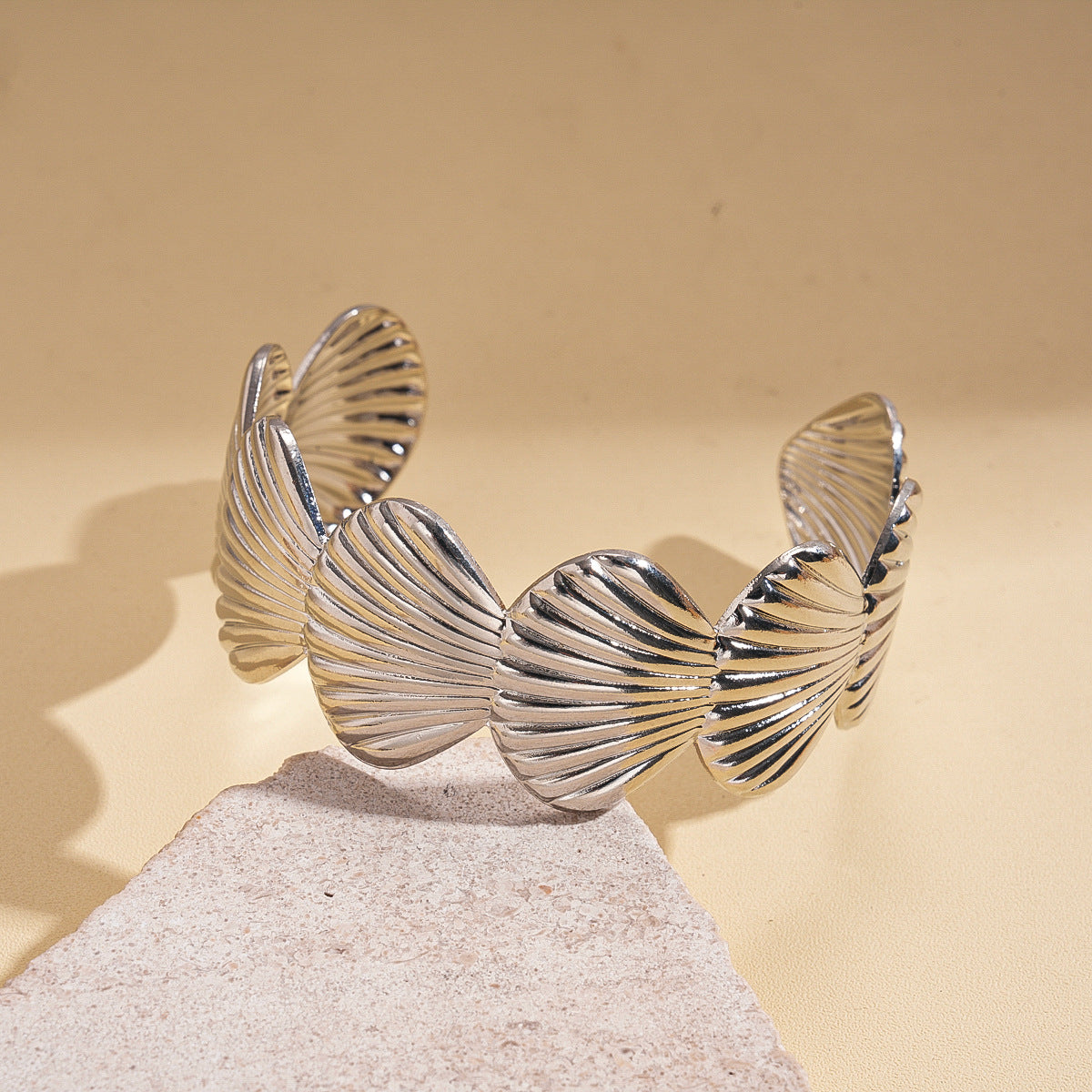 For Bangle In Golden Metal, Stylish And Durable Accessory For Everyday Wear