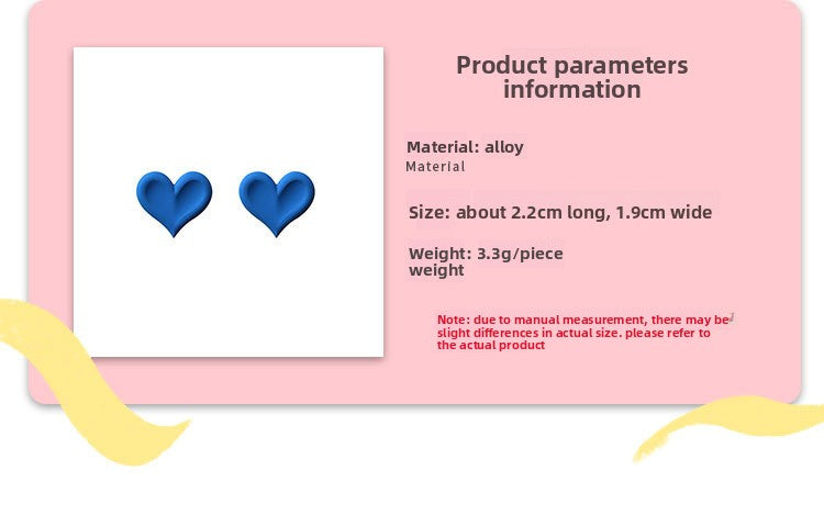 Sweet Blue Alloy Bow Tie Stud Earrings For Women, Stylish Jewelry Accessories