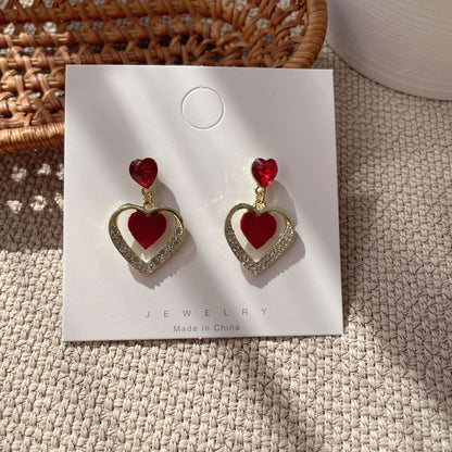 Bow Tie Stud Earrings For Women In Red, Stylish And Elegant Accessory