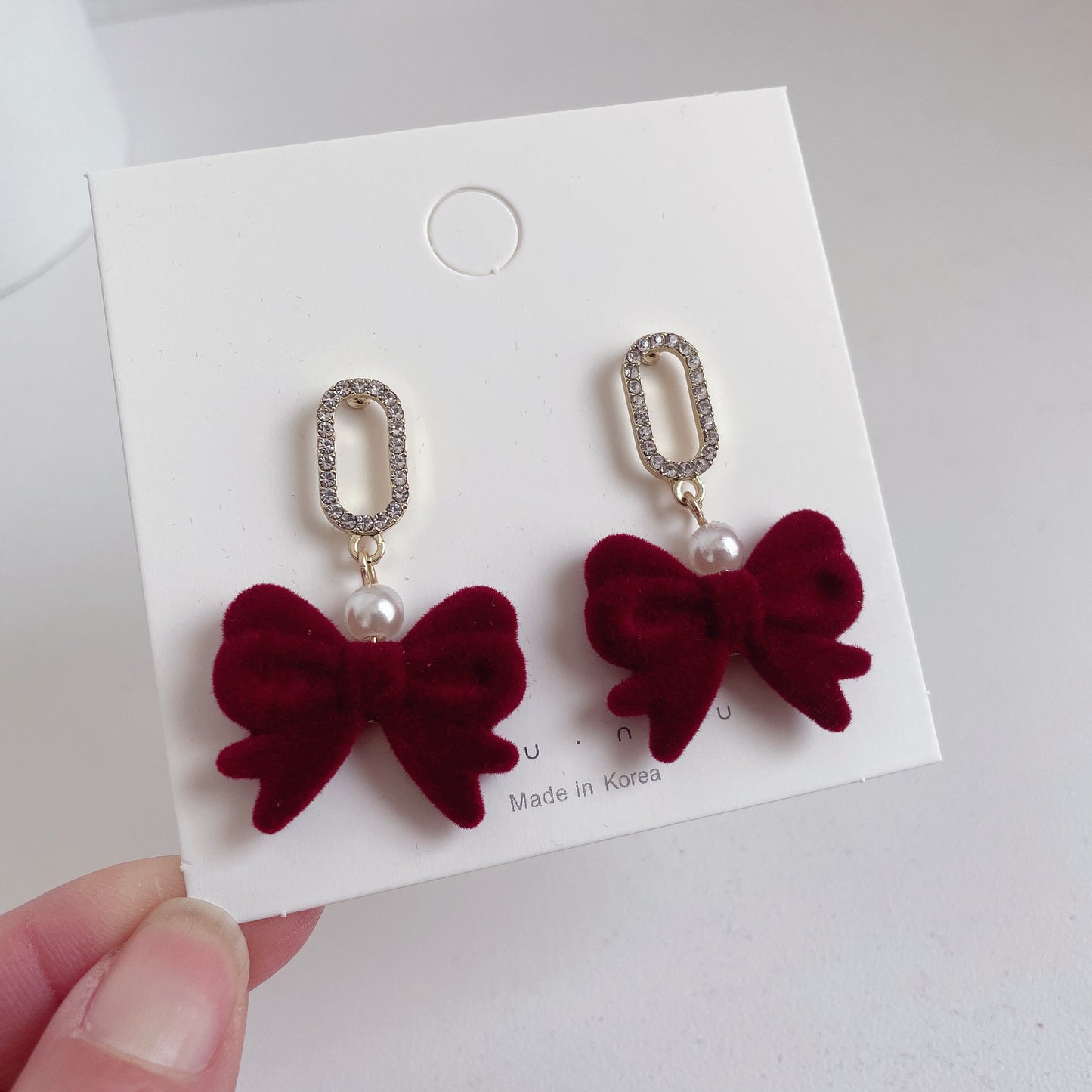 New Year Bow Tie Stud Earrings For Stylish Celebrations