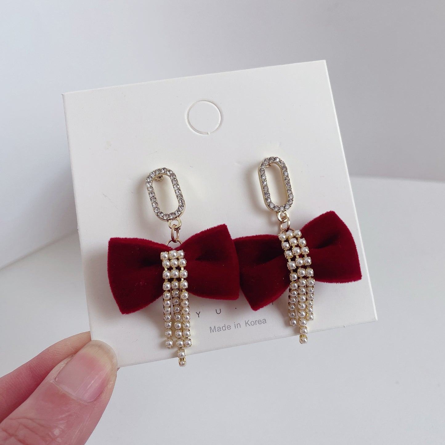 New Year Bow Tie Stud Earrings For Stylish Celebrations