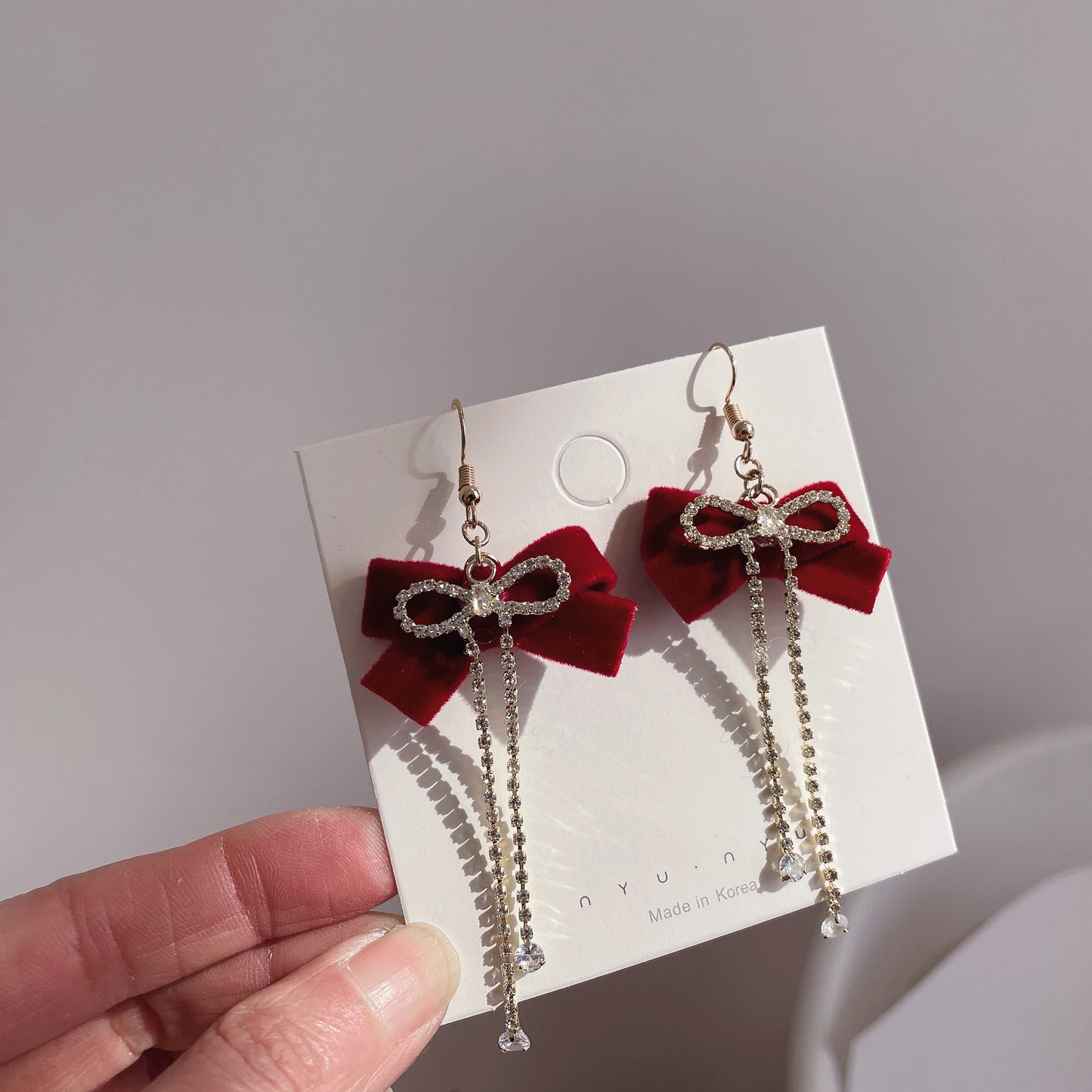 New Year Bow Tie Stud Earrings For Stylish Celebrations