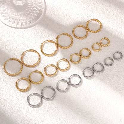 Geometric Earrings For Women Featuring Electroplated 304 Stainless Steel With 18K Real Gold Plated PVD Coating
