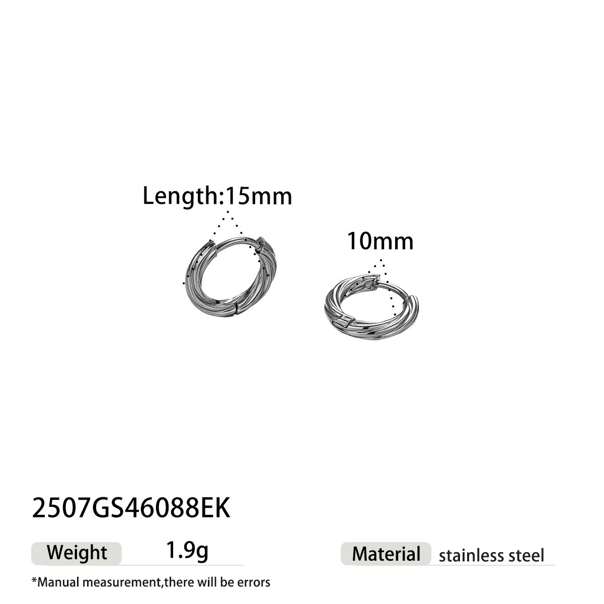 Geometric Earrings For Women Featuring Electroplated 304 Stainless Steel With 18K Real Gold Plated PVD Coating