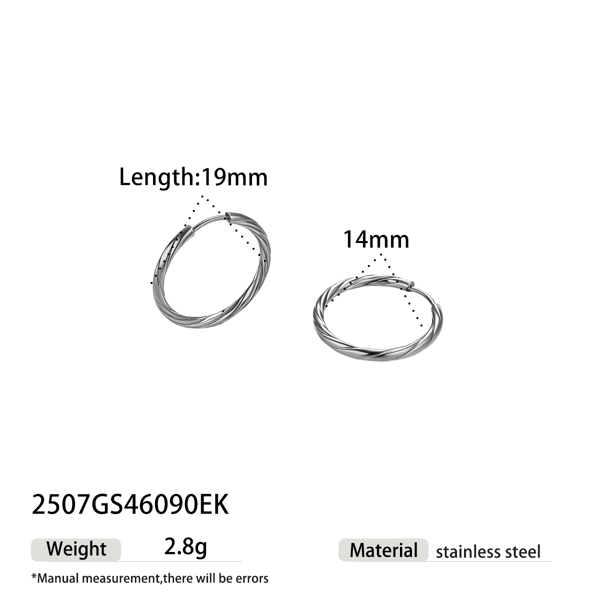 Geometric Earrings For Women Featuring Electroplated 304 Stainless Steel With 18K Real Gold Plated PVD Coating