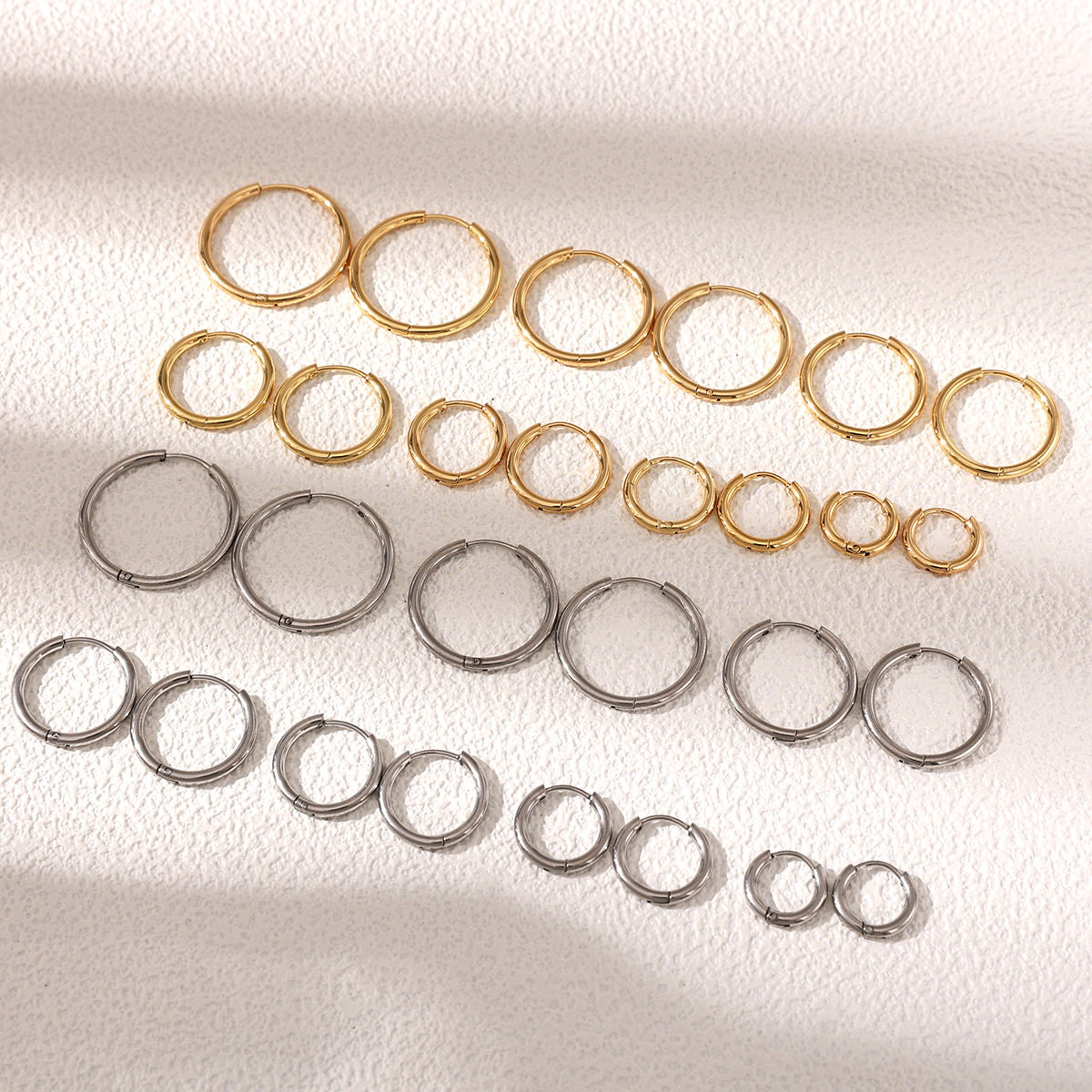 Geometric Earrings For Women Featuring Electroplated 304 Stainless Steel With 18K Real Gold Plated PVD Coating