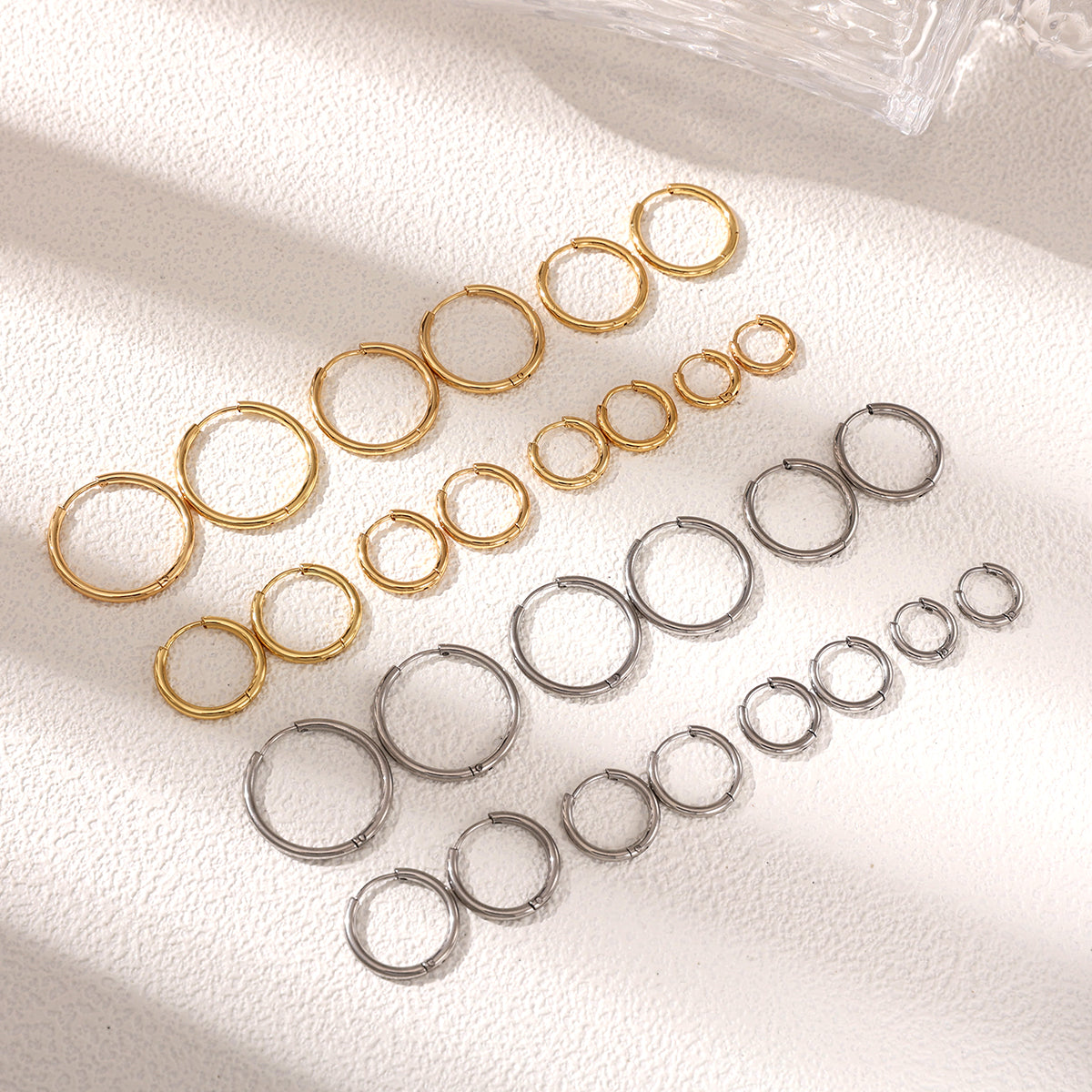 Geometric Earrings For Women Featuring Electroplated 304 Stainless Steel With 18K Real Gold Plated PVD Coating