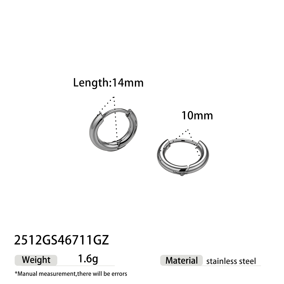 Geometric Earrings For Women Featuring Electroplated 304 Stainless Steel With 18K Real Gold Plated PVD Coating