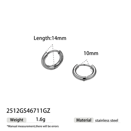 Geometric Earrings For Women Featuring Electroplated 304 Stainless Steel With 18K Real Gold Plated PVD Coating