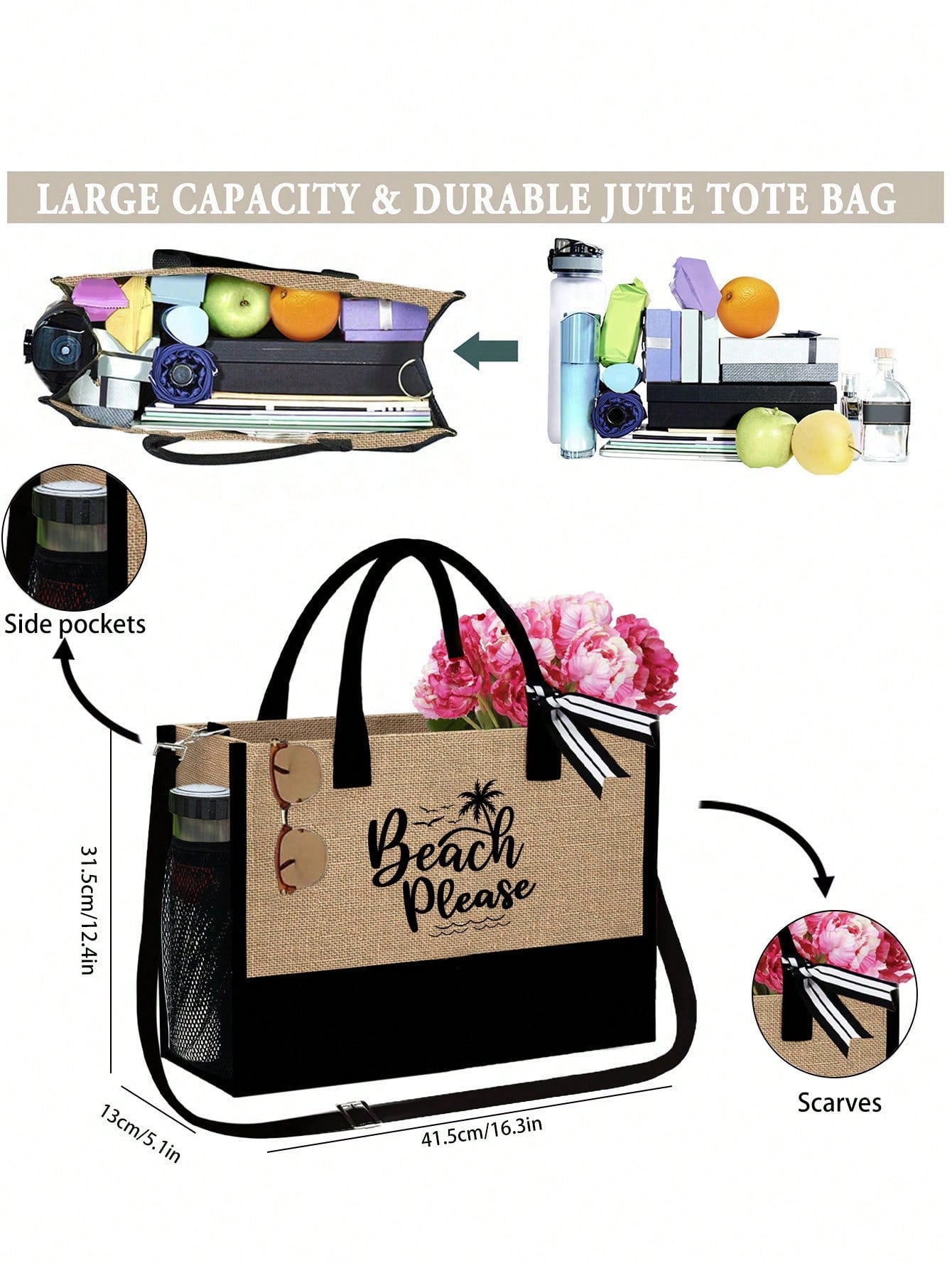 Unisex Polyester Shoulder Bag In Square Shape For All Seasons