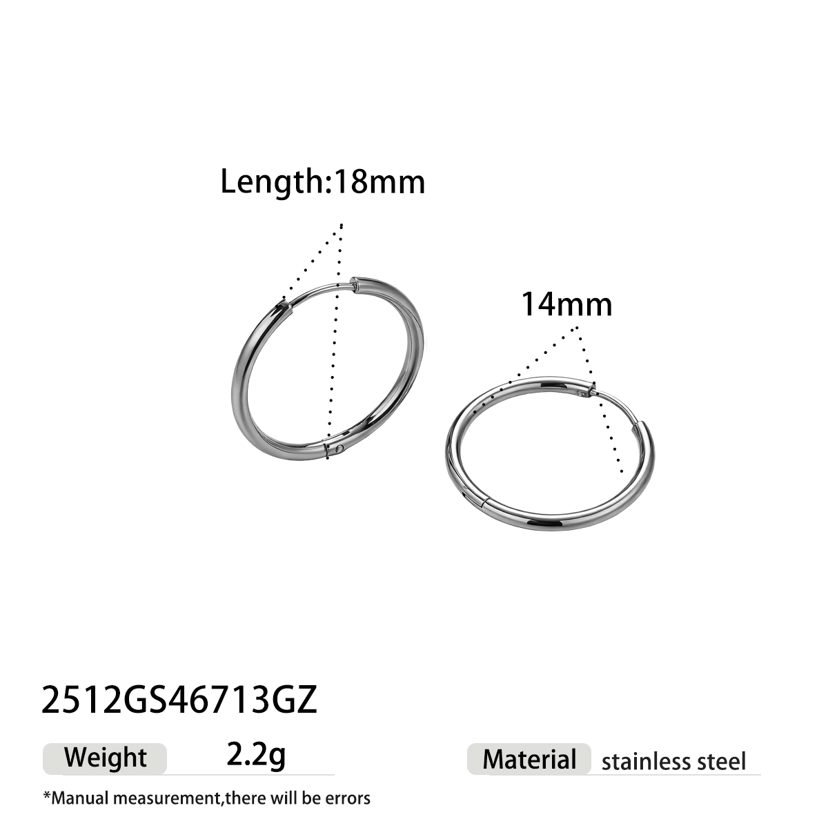Geometric Earrings For Women Featuring Electroplated 304 Stainless Steel With 18K Real Gold Plated PVD Coating