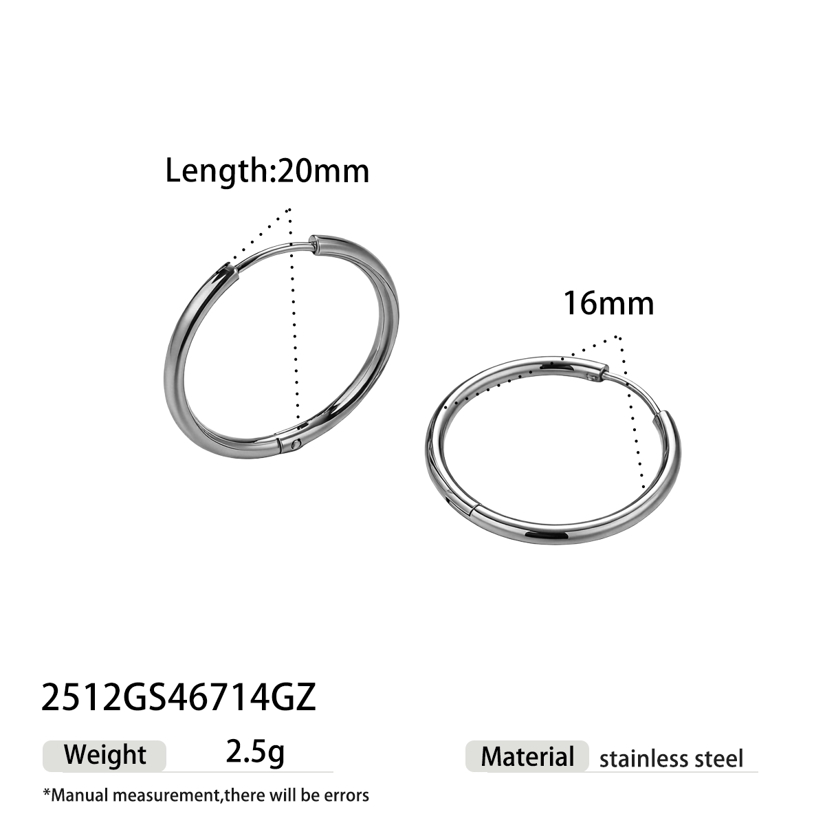 Geometric Earrings For Women Featuring Electroplated 304 Stainless Steel With 18K Real Gold Plated PVD Coating