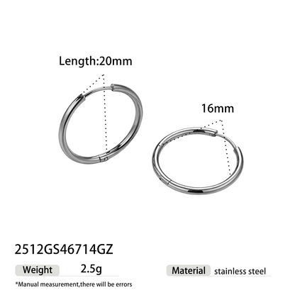 Geometric Earrings For Women Featuring Electroplated 304 Stainless Steel With 18K Real Gold Plated PVD Coating
