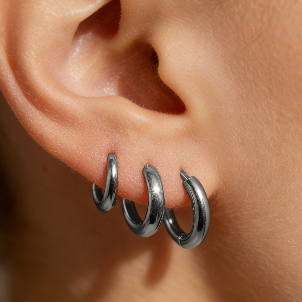 Geometric Earrings For Women Featuring Electroplated 304 Stainless Steel With 18K Real Gold PVD Coated Plating