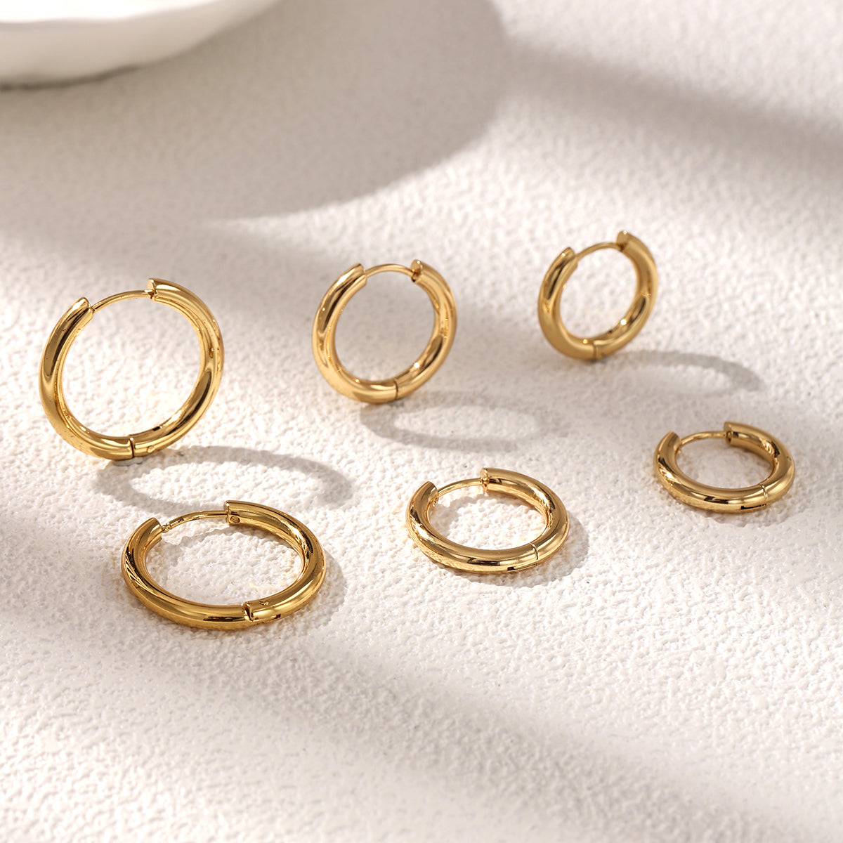 Geometric Earrings For Women Featuring Electroplated 304 Stainless Steel With 18K Real Gold PVD Coated Plating
